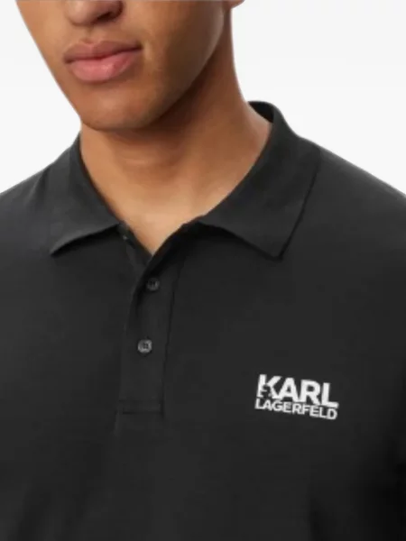 Polo Karl Lagerfeld με σχέδιο μαύρο