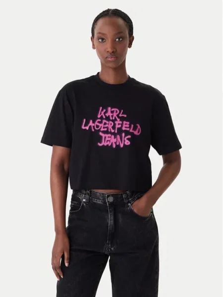 Karl Lagerfeld Jeans T-shirt crna