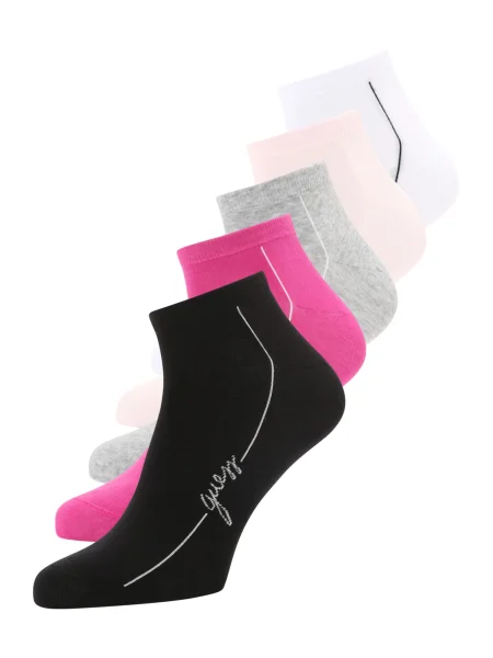 GUESS Șosete gri amestecat / roz / rosé / negru alb