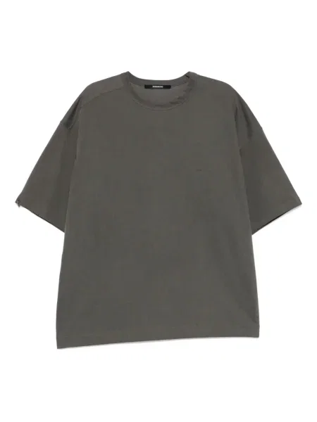 Asymetrické tričko Songzio s autogramem šedé