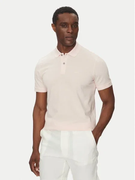 BOSS Tricou polo Pallas roz