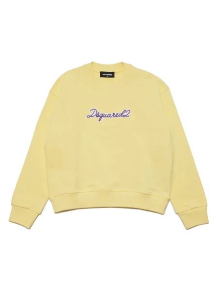 Bluza z kapturem dziecięca Dsquared2 żółta