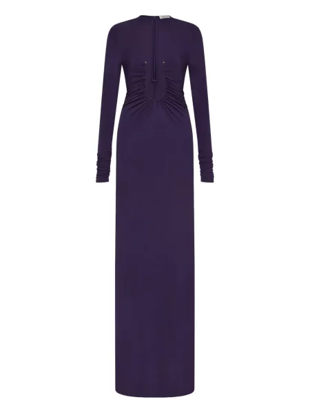 Rochie maxi Christopher Esber lungă de costum violet