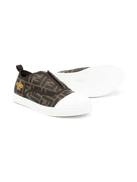 Sneakersy dziecięce Fendi brązowe