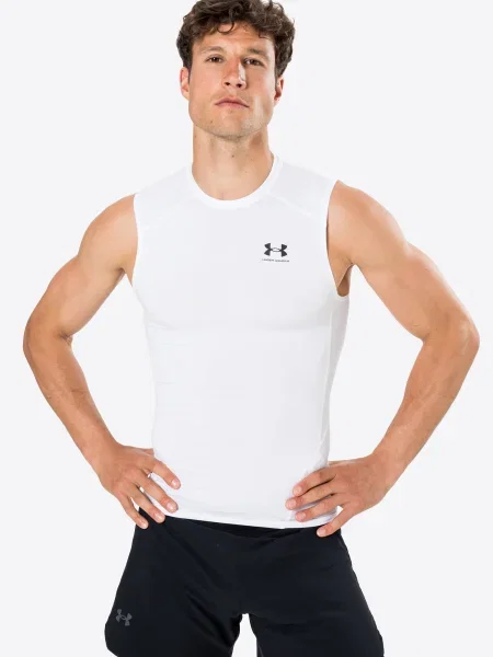 UNDER ARMOUR Tricou funcțional / negru alb