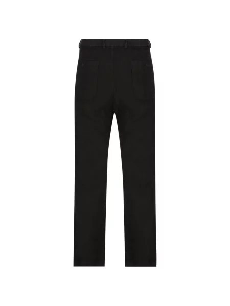 Pantaloni Massimo Osti Studio cu autograf negru