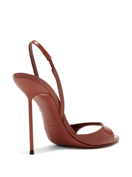 Pantofi cu toc Paris Texas slingback roșu