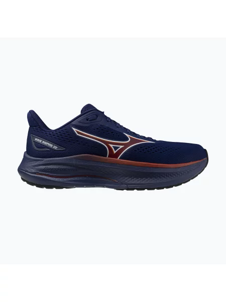 Încălțăminte de alergare pentru bărbați Mizuno Wave Inspire 22 beacon blue/tomato puree/firecracker albastru