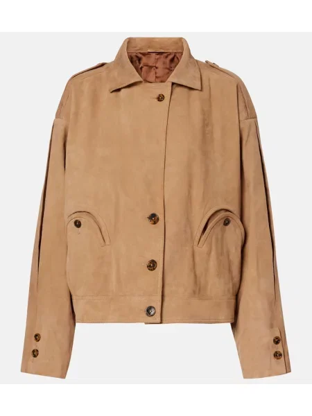 Geacă Blazé Milano din piele de căprioară bej