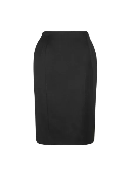 Lniana spódnica midi Balenciaga czarna