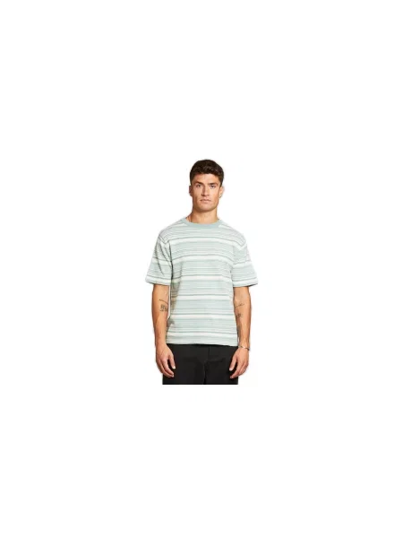 Dedicated Short Sleeve Knitted T-shirt Husum Mint Mężczyźni Koszulki Dedicated Size: M zielony