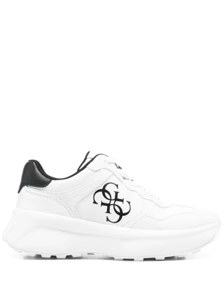 Sneakerși Guess cu imagine alb
