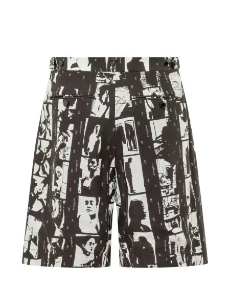 Pantaloni scurți Givenchy cu imagine negru