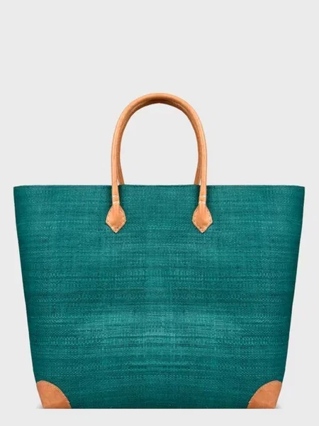 Le Comptoir de la plage Пляжна сумка Tamatave_SGM_VER Солома зелений