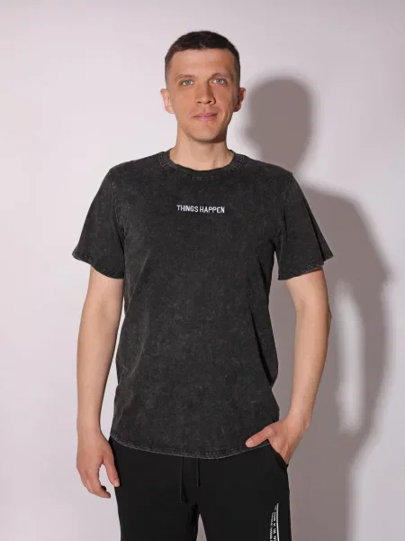 Футболка LUMO віскоза/поліестер чорний