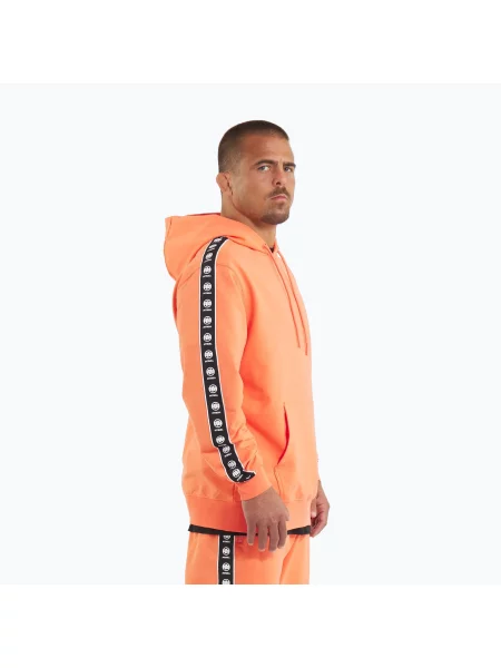 Mikina Pitbull Tape Nugget Hooded Sweatshirt bright salmon oranžová