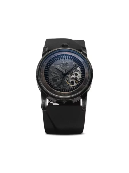 Ceas Fob Paris din piele negru