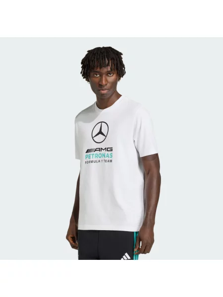 TRIČKO SPOTISKEM MERCEDES AMG PETRONAS FORMULA 1 TEAM DNA bílé
