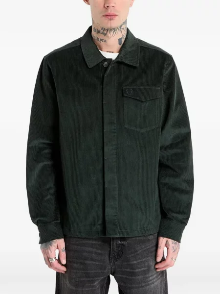 Риза Fred Perry от рипсено кадифе зелено