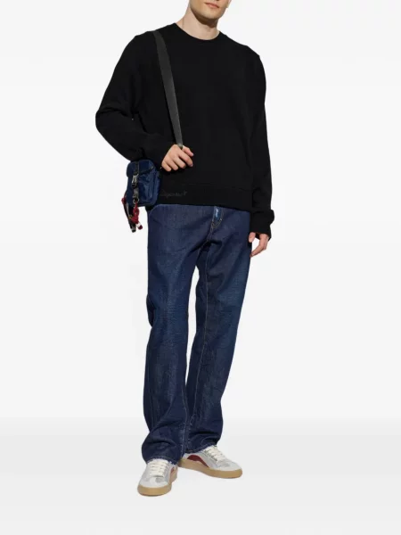 Pulover Dsquared2 cu broderie negru