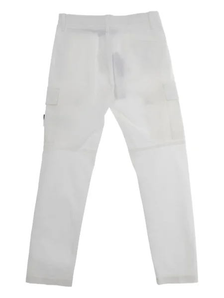 Spodnie cargo dziecięce Stone Island białe