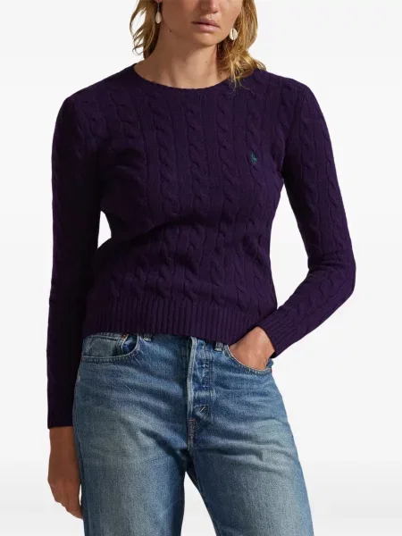 Căciulă Polo Ralph Lauren cu broderie tricotate de costum albastru