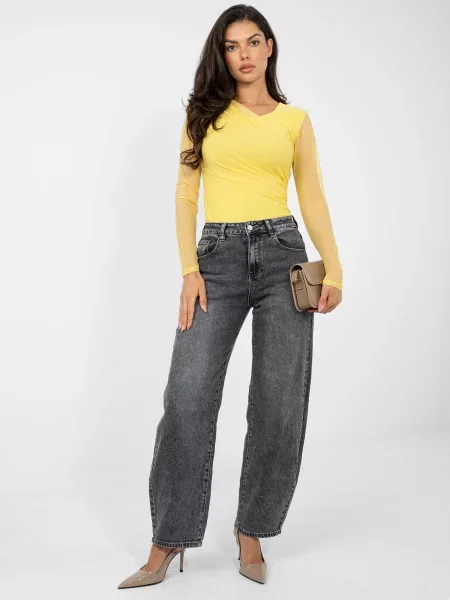 Body Italy Moda cu mâneci lungi gri