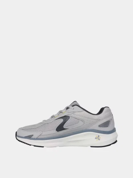 Кожаные кроссовки Skechers серые