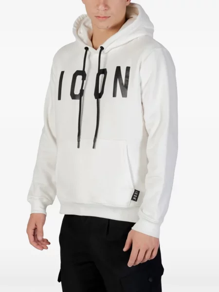 Hoodie Icon Brand με σχέδιο λευκό