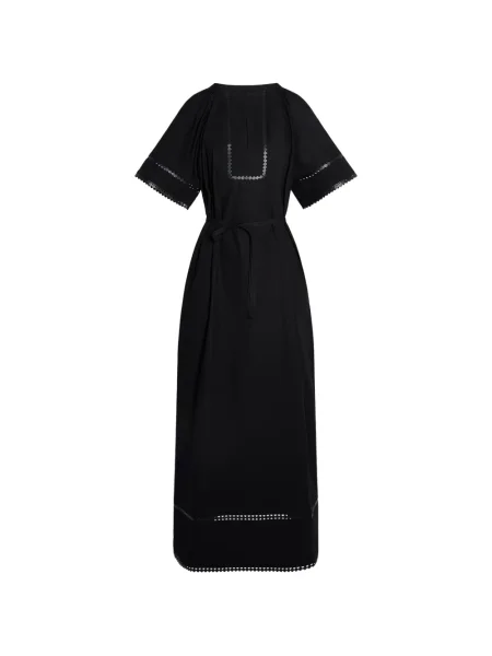 Scurt rochie maxi Yves Salomon din piele negru