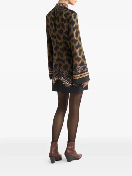 Rochie Etro cu imagine de costum maro