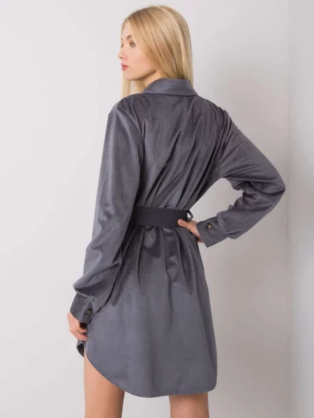 Oblekové šaty Fashionhunters sivá