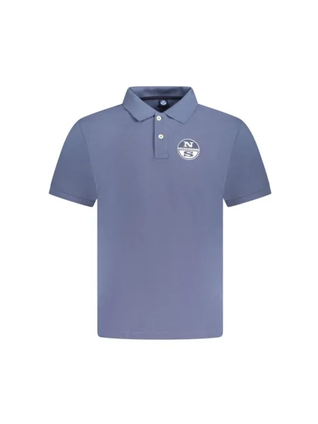 Krótka koszulka polo North Sails z krótkim rękawem niebieska