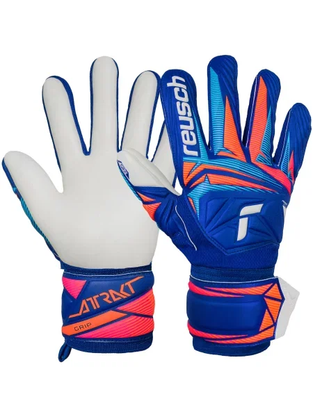 Reusch Rękawice bramkarskie Attrakt Grip Junior niebieskie