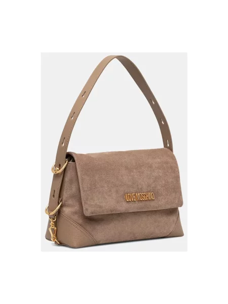 Shopperka Love Moschino beżowa