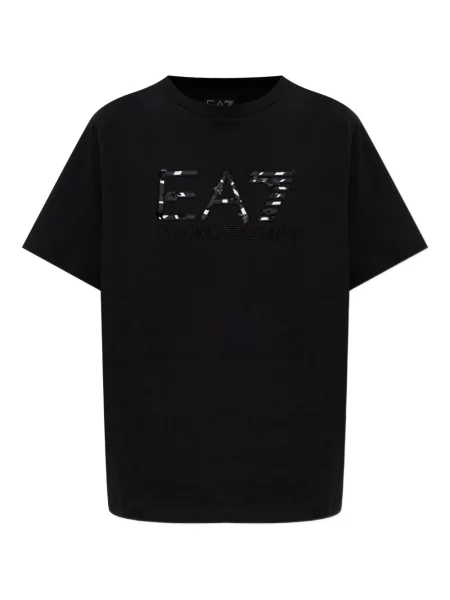 Tricou Ea7 Emporio Armani cu autograf negru