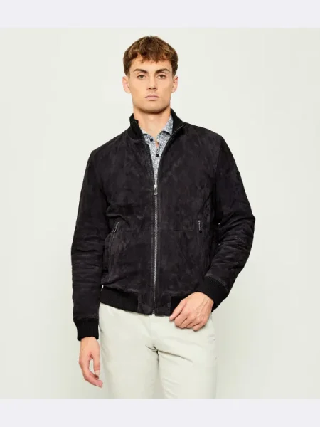 Joop! Geacă de piele bomber Byll-W cu adaos de lână