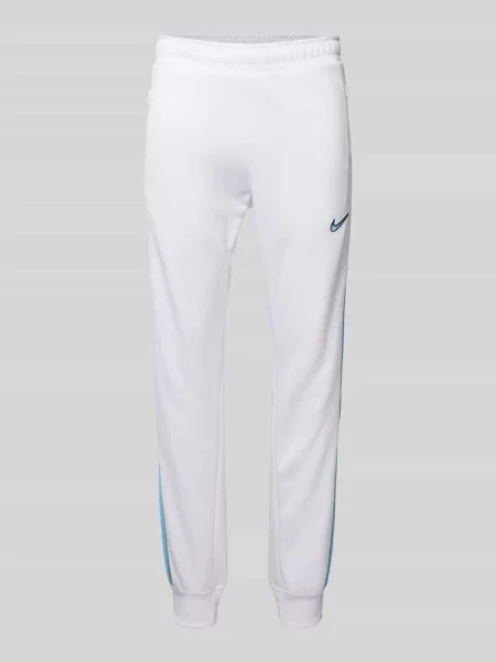 Spodnie dresowe z wyhaftowanym logo Nike biały