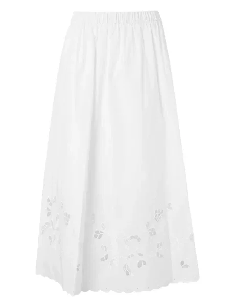 Weekend Max Mara Fustă CARAVAN' alb