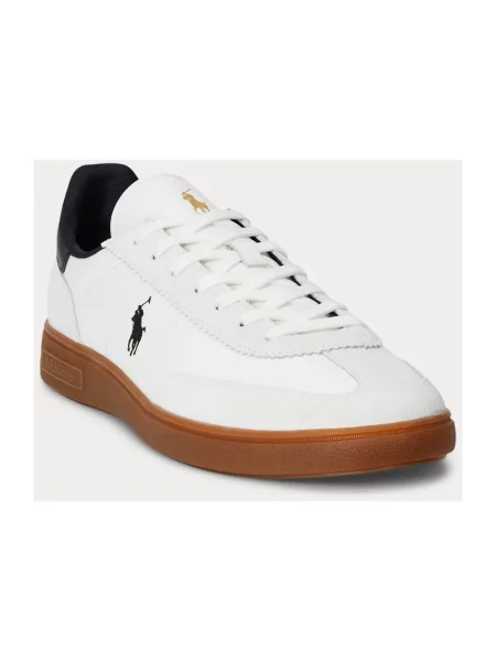 Sneakersy Ralph Lauren skórzane białe