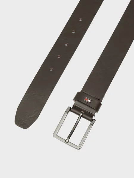 Шкіряний ремінь Tommy Hilfiger коричневий