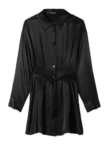 Bershka Rochie tip bluză negru