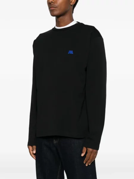 Lung tricou Jil Sander negru