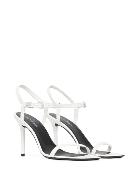 Sandale Courreges din piele alb