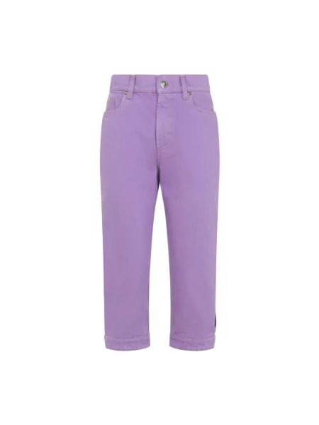 Spodnie Versace fioletowe