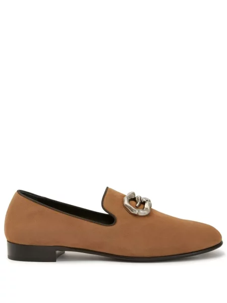 Pantofi loafer Giuseppe Zanotti din piele maro