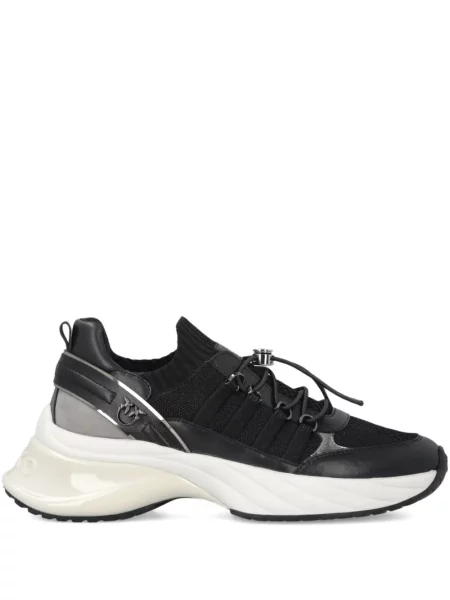 Fűzős csipkés sneaker Pinko fekete