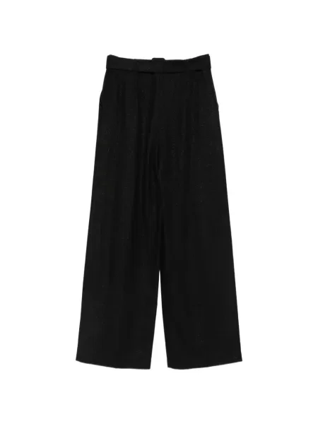 Cu centură pantaloni Eleventy negru