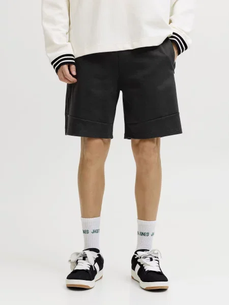 Повсякденні шорти JACK & JONES GORDON BASE SWEAT SHORTS поліестер/бавовна чорний
