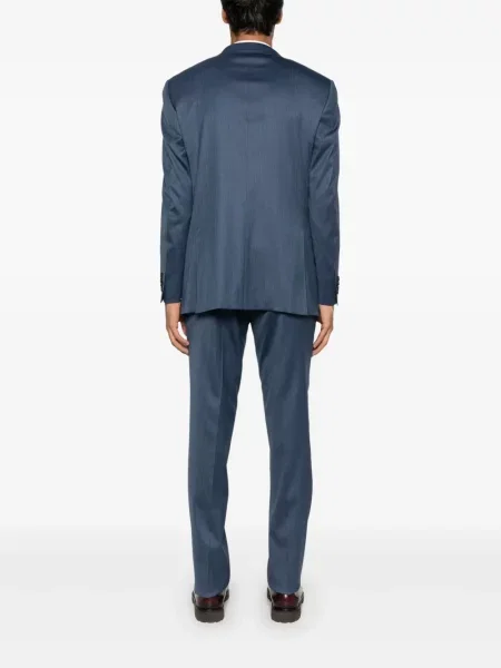 Garnitur Canali w jodełkę garniturowy niebieski